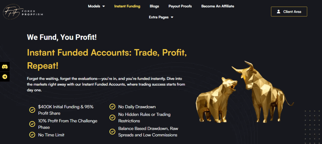 forex prop firm instant funding