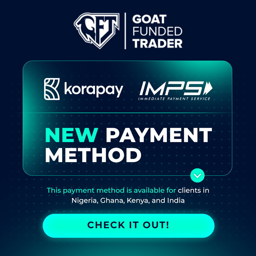 goat funded trader new payment methods