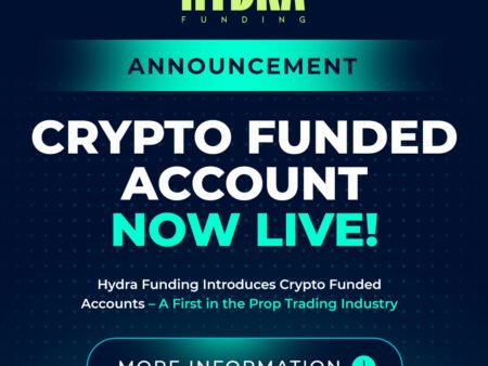 Hydra Funding Introduces Crypto Funded Accounts – A First in the Prop Trading Industry