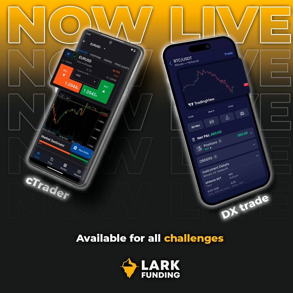 Lark Funding Now Offers TradingView on DXtrade, Alongside cTrader