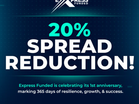 Express Funded Celebrates 1st Anniversary with 20% Spread Reduction!