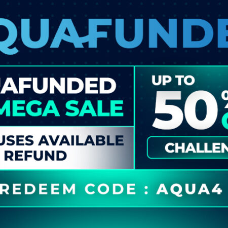 AquaFunded 4.0 Mega Sale – Get Up to 50% Off Challenges!