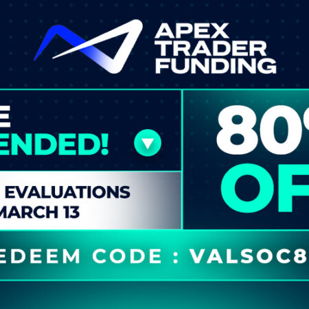 ApexTraderFunding Extends 80% Off Sale on All Evaluations Until March 13