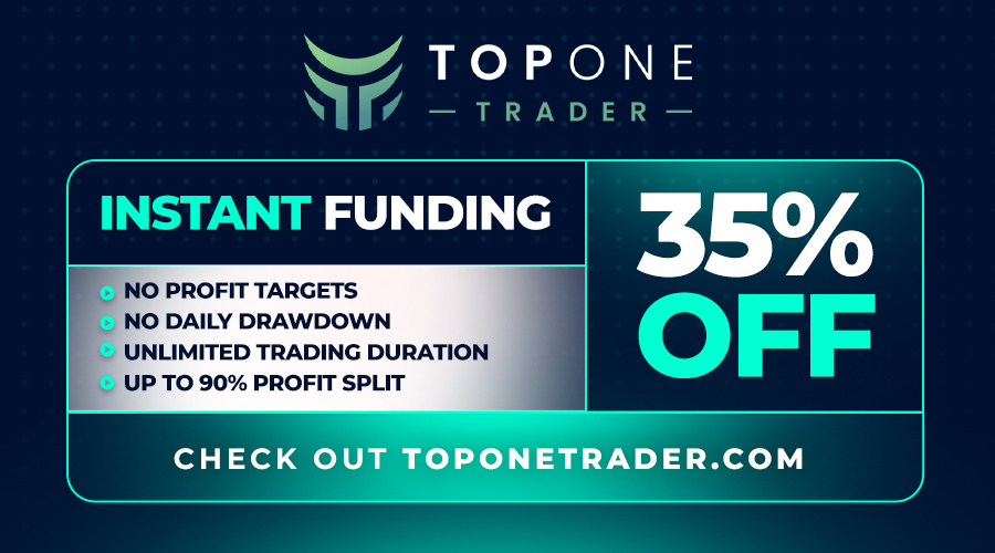 Top One Trader Offers 35% Off Instant Funding Accounts This April