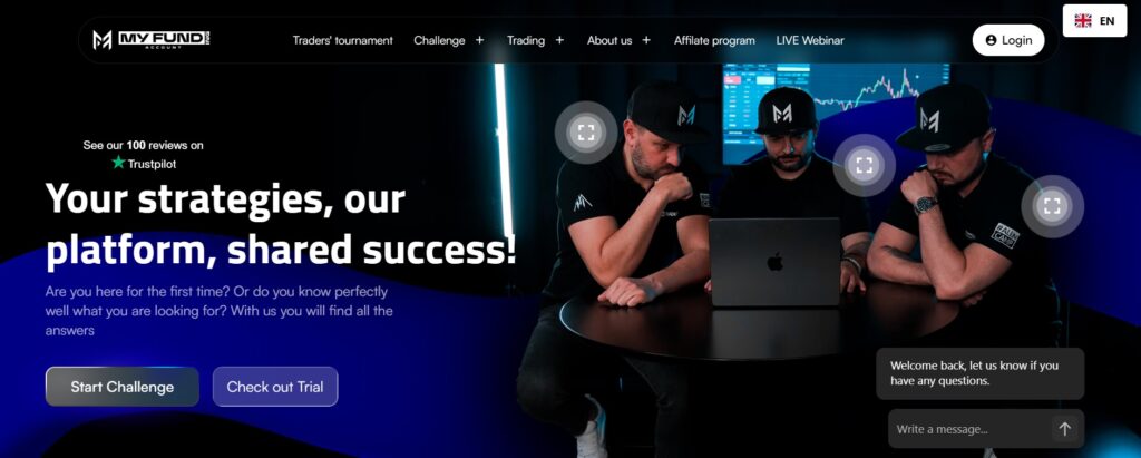 My Funding Account homepage