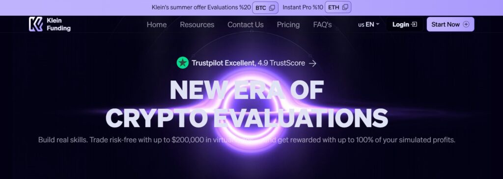 klein funding homepage