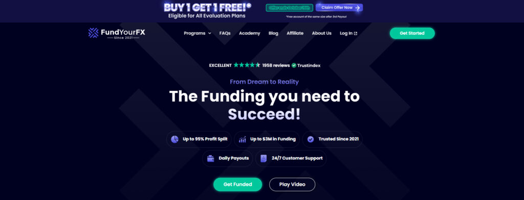 FundYourFX instant funding cheap prop firm challenge
