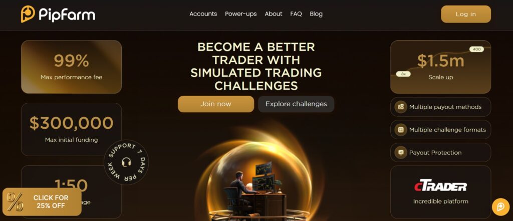 PipFarm consistency-based cheapest prop firm challenge