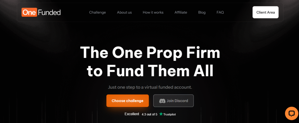 onefunded review homepage